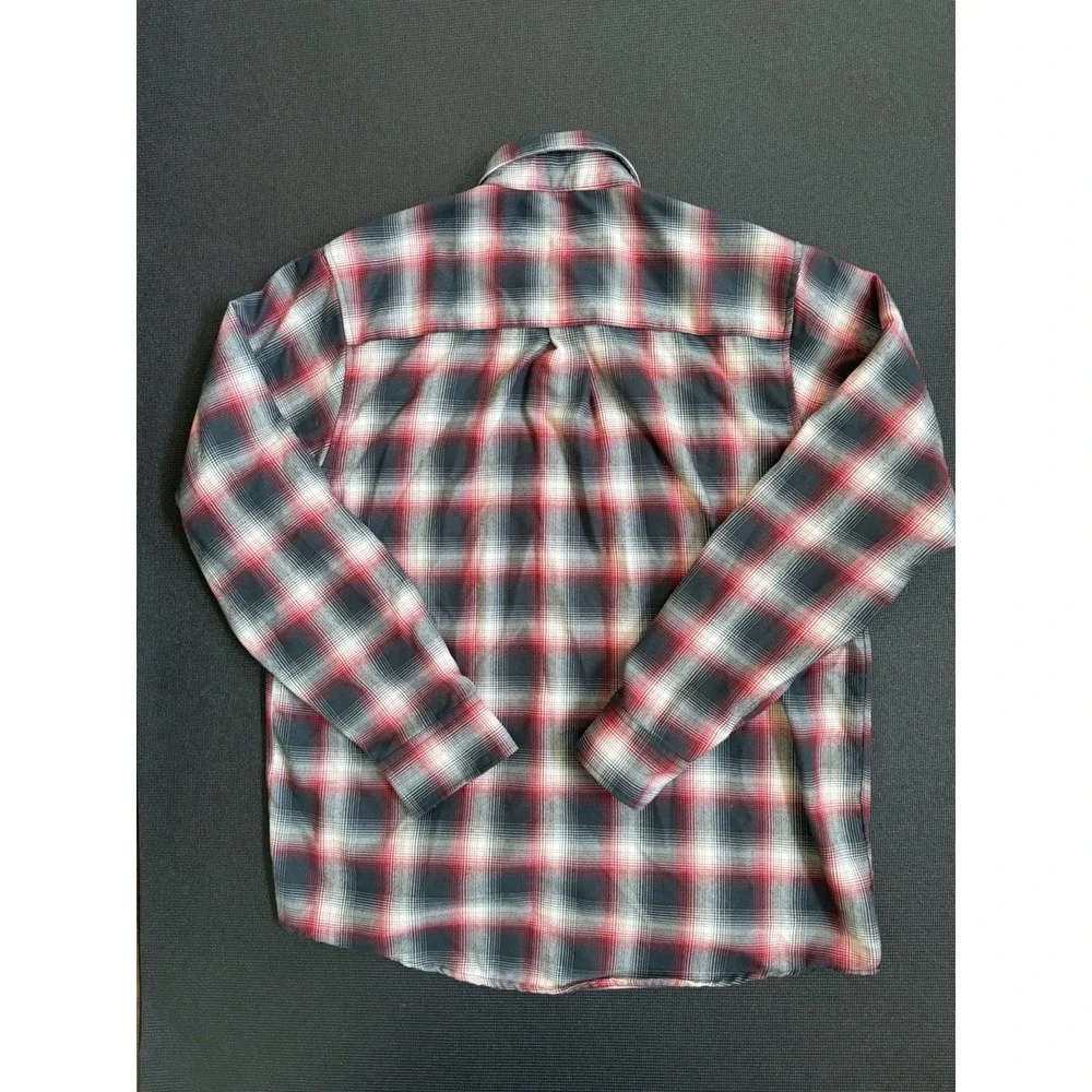 Dixxon Flannel The Equalizer Button Up Mens XL Red Shadow Plaid Long Sleeve